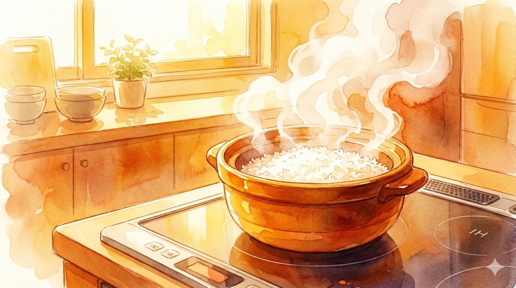 IHの鍋でご飯を炊くコツ！失敗しない火力調整と手順を解説