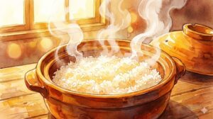 浸水なしで鍋ご飯：時短でも芯を残さないコツ