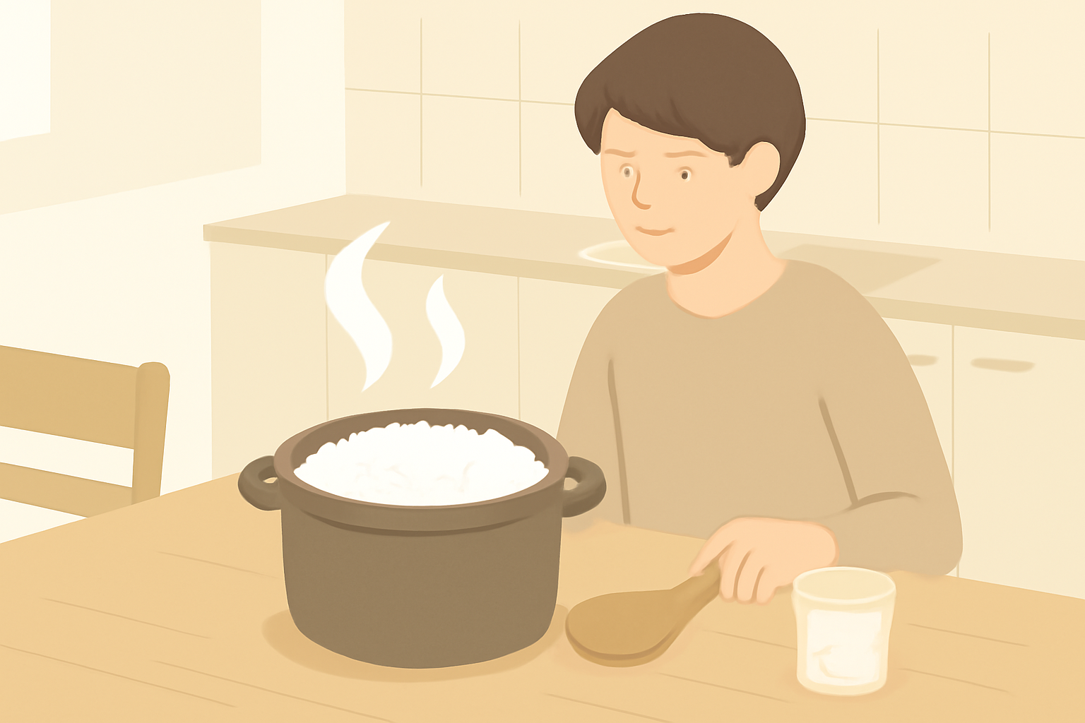 鍋でご飯を炊く4合の容量設計!吹きこぼれを防ぐサイズと水加減