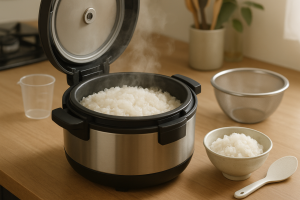 圧力鍋でご飯を炊く基本のステップ！合数別の加圧時間と水加減