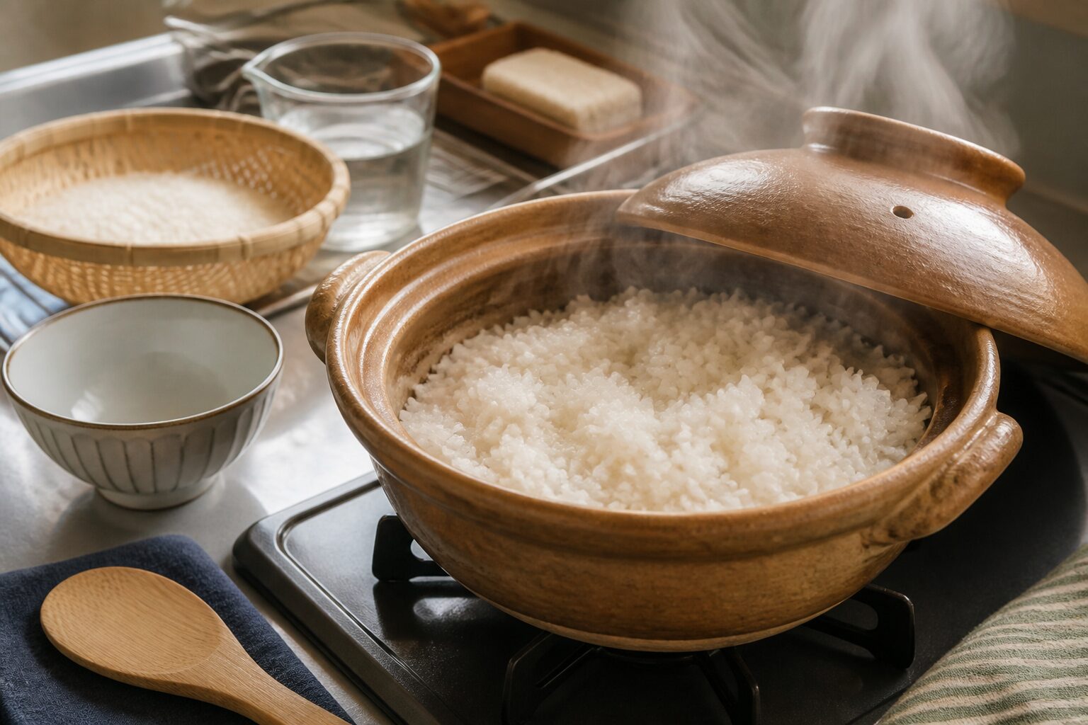 土鍋ご飯の炊き方：火加減と蒸らしで差がつくコツ